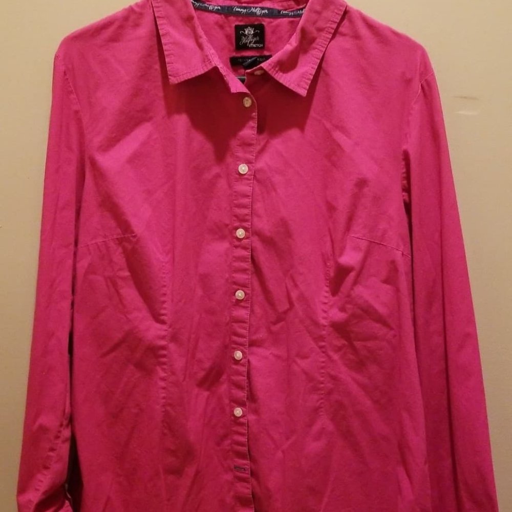 Tommy Hilfiger Stretch XXL Button down Blouse